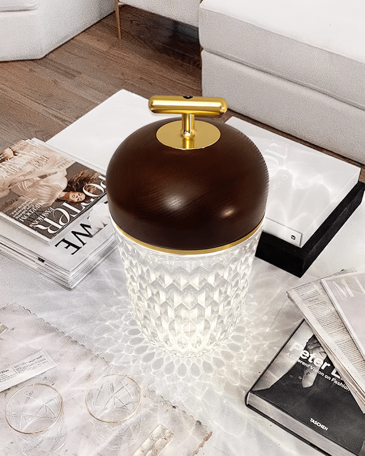 Lokene bærbar bordlampe
