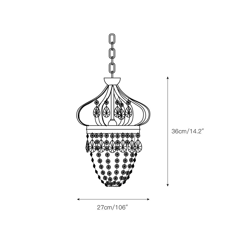 Marirel vintage lysekrone