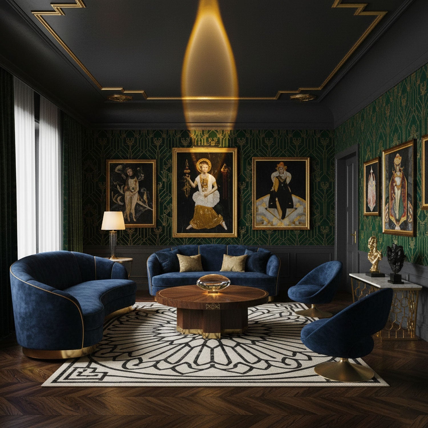 Jorar oval bordlampe