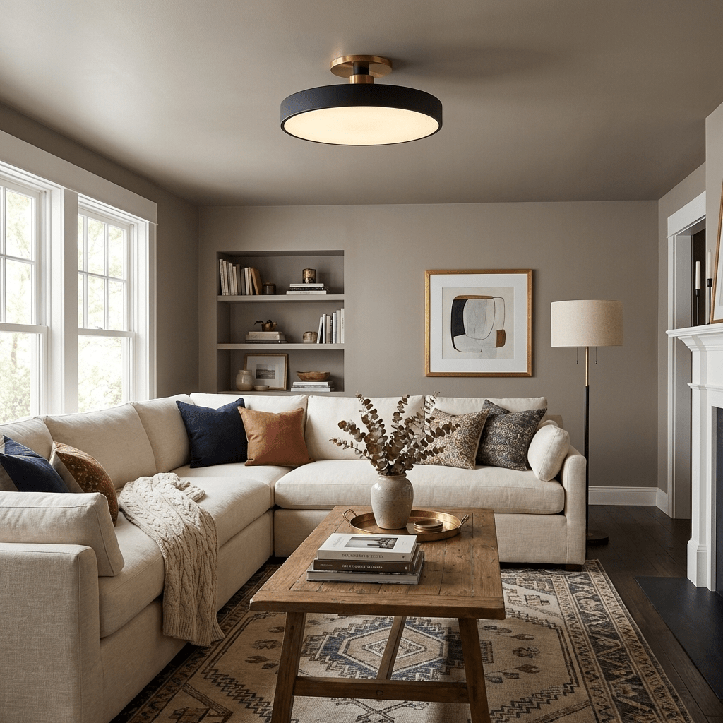 Ylamala rund loftlampe