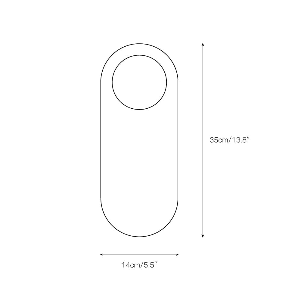 Ylaoro oval væglampe