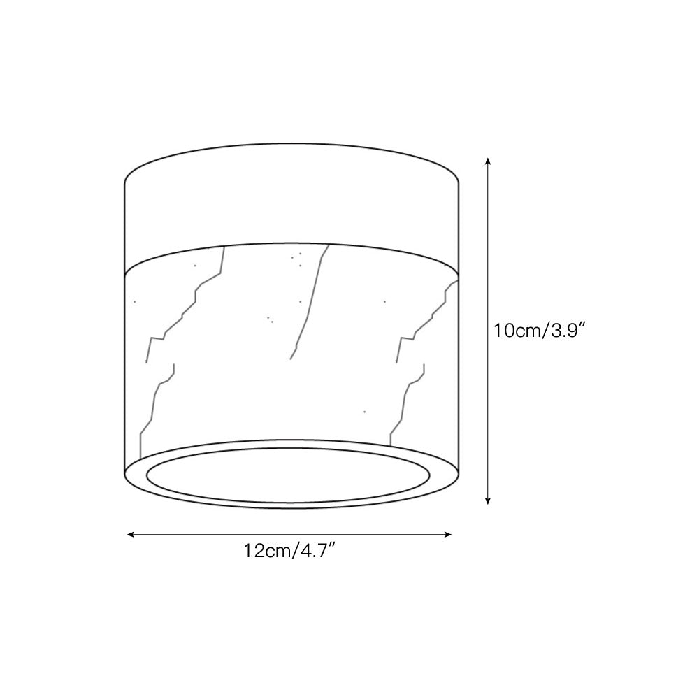 Zelri rund loftlampe