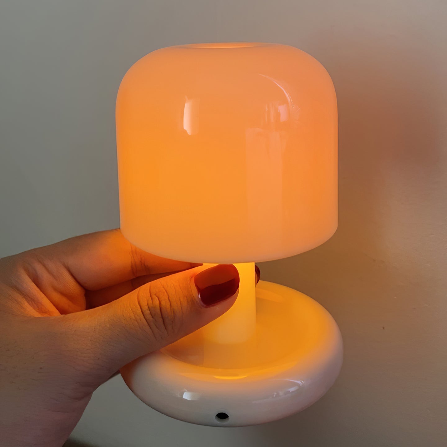 Tavlindal svampeformet bordlampe