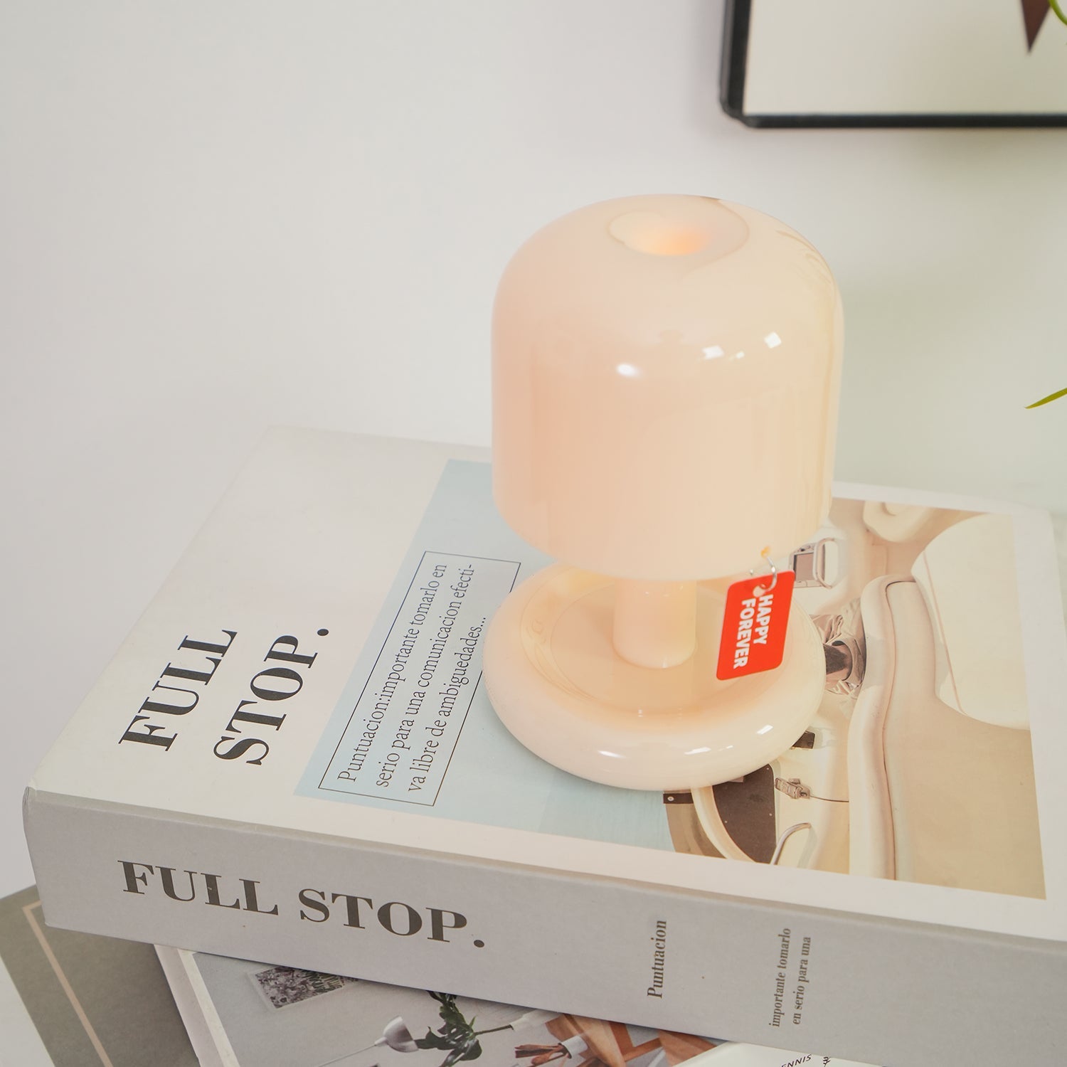 Tavlindal svampeformet bordlampe
