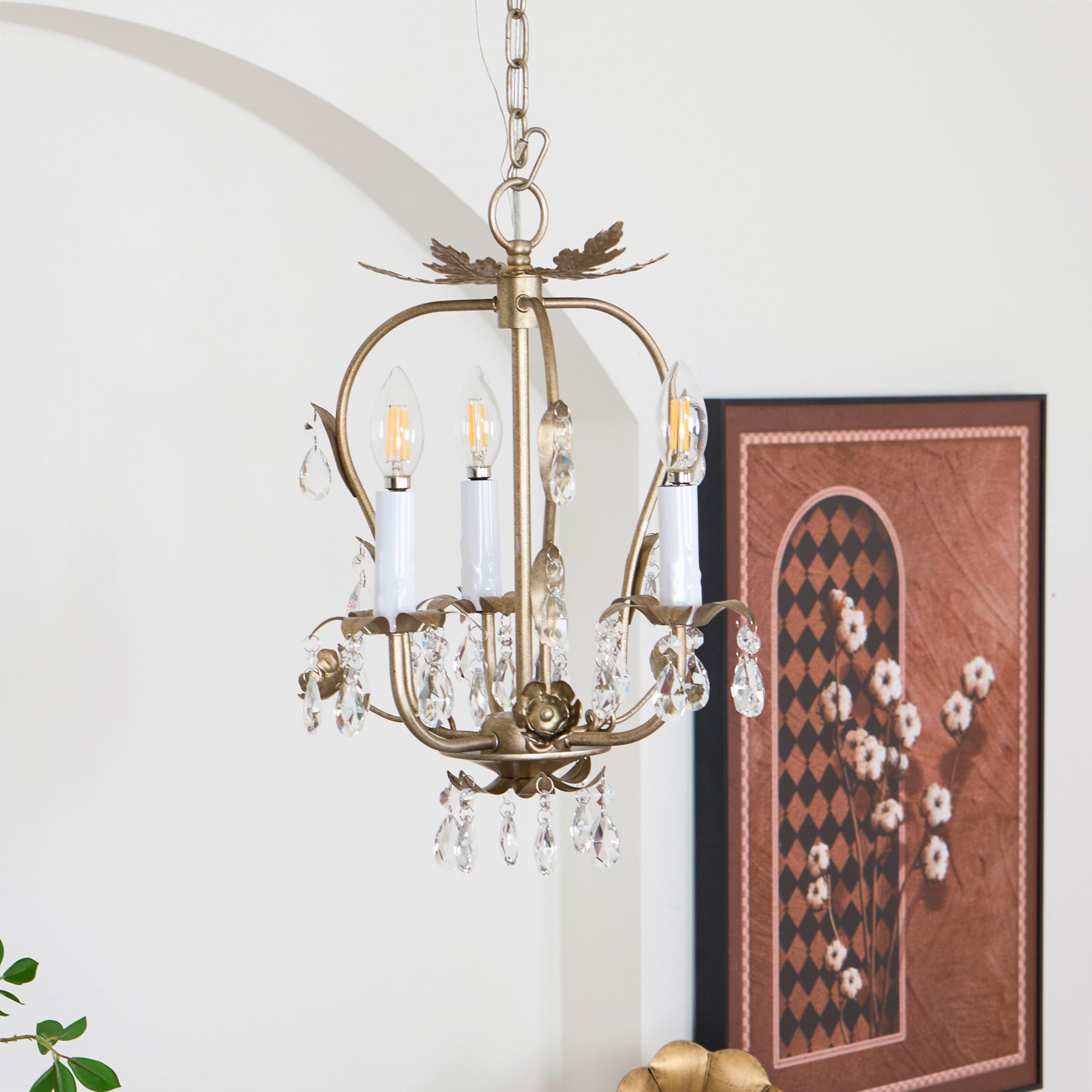 Arraia vintage lysekrone