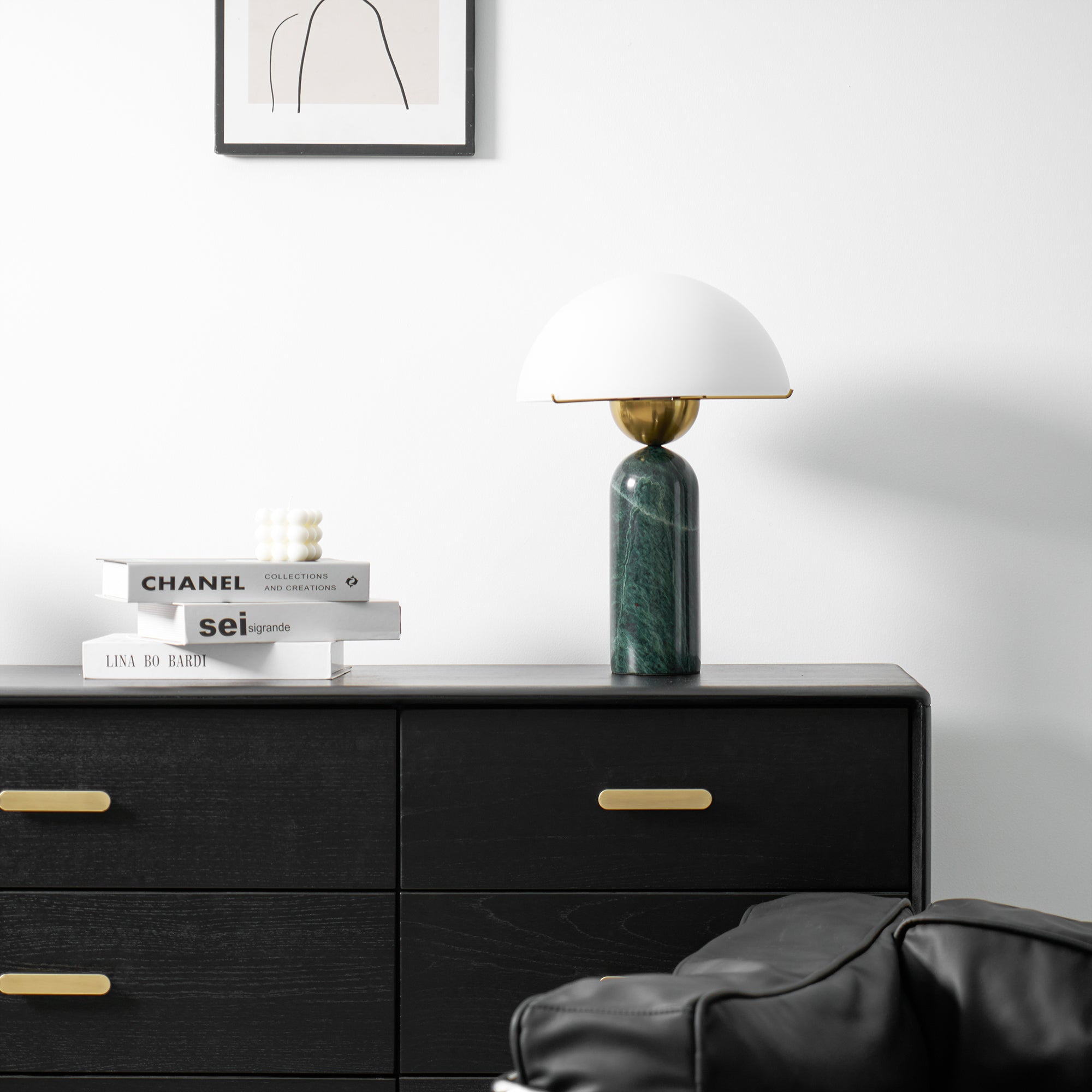 Lunena kugleformet bordlampe