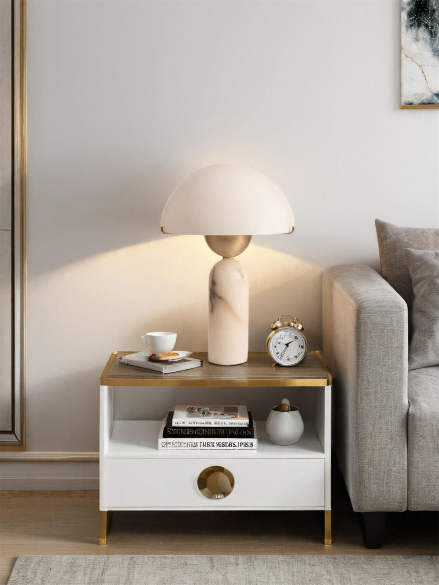 Lunena kugleformet bordlampe