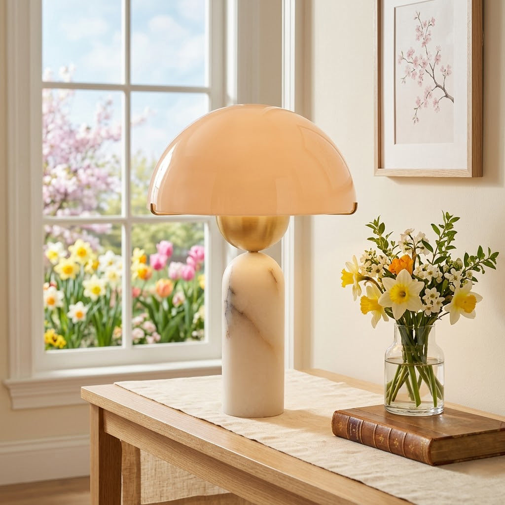 Lunena kugleformet bordlampe