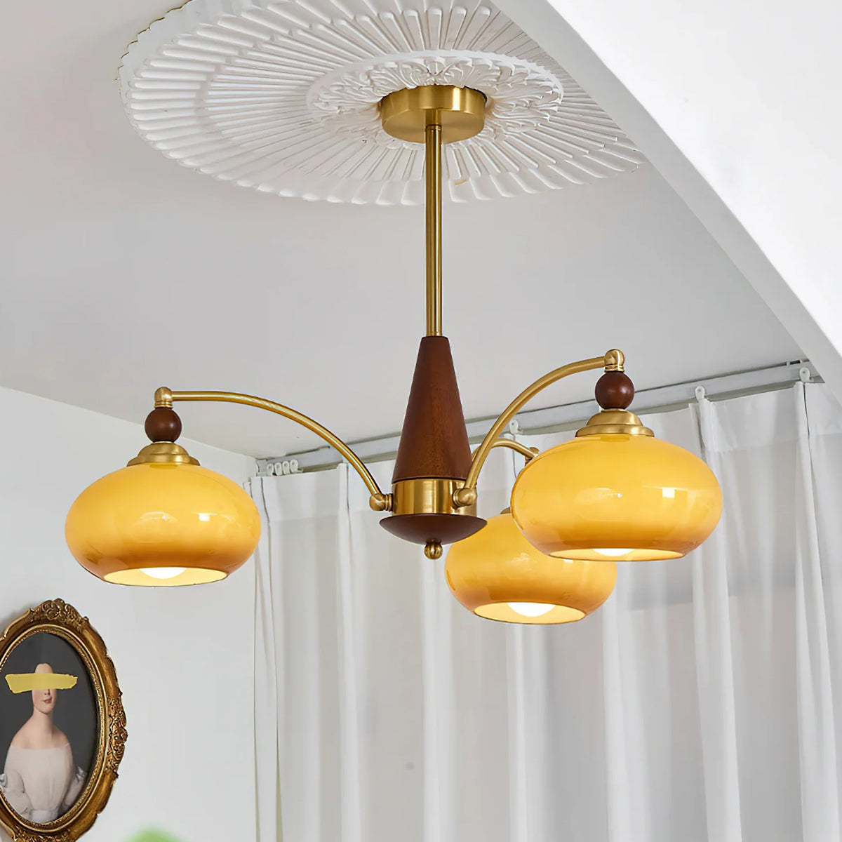 Wenon vintage lysekrone