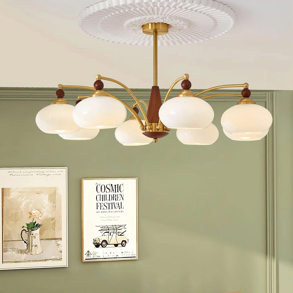 Wenon vintage lysekrone