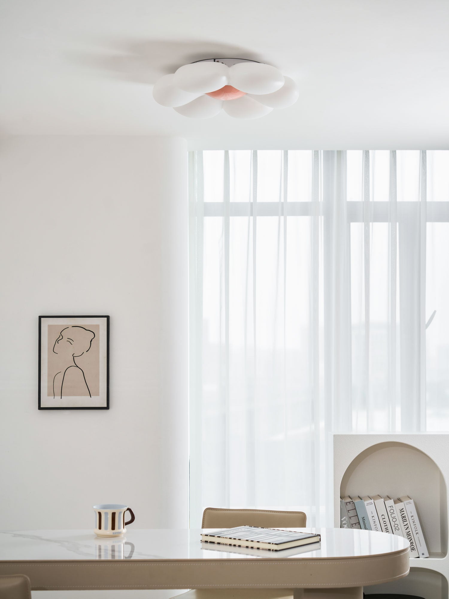 Dalseen blomsterformet loftlampe