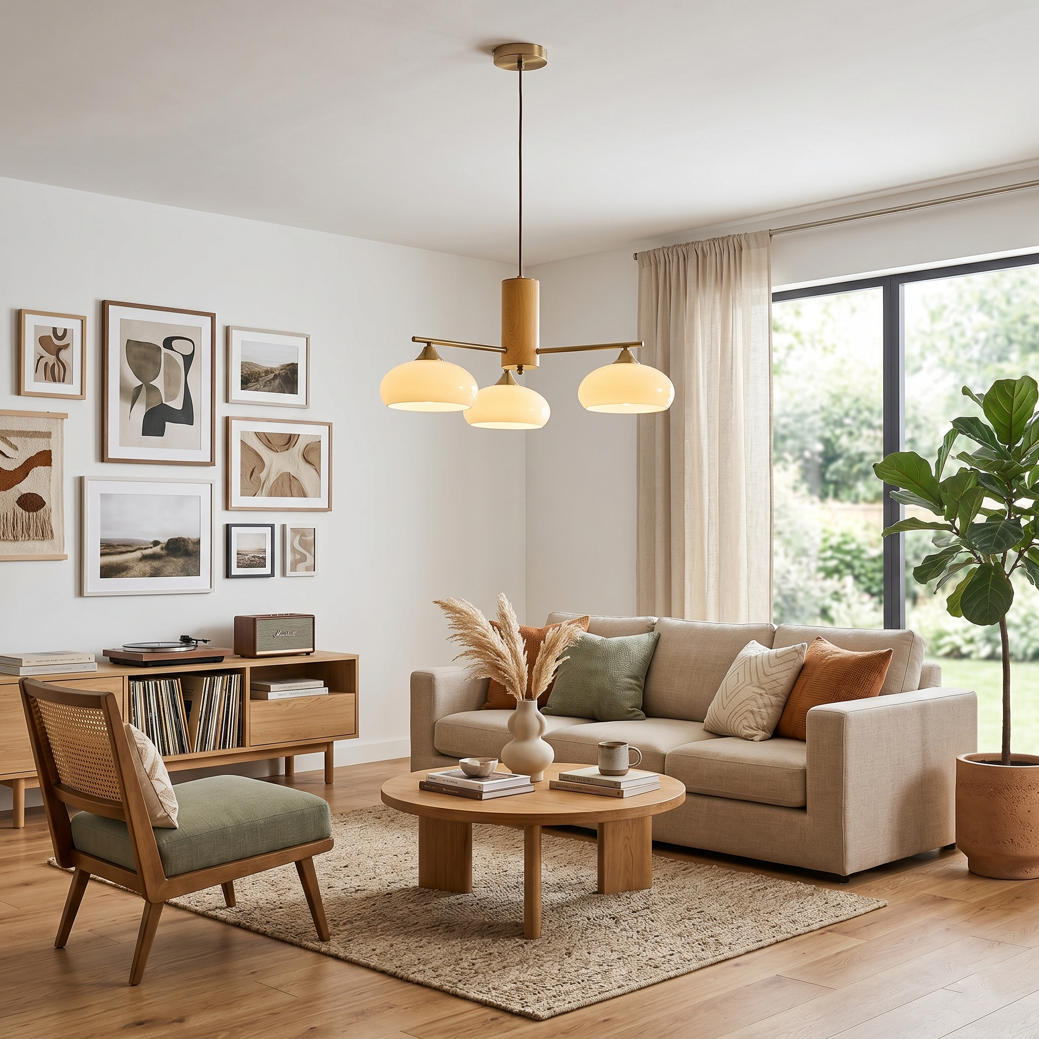 Miksale oval lysekrone