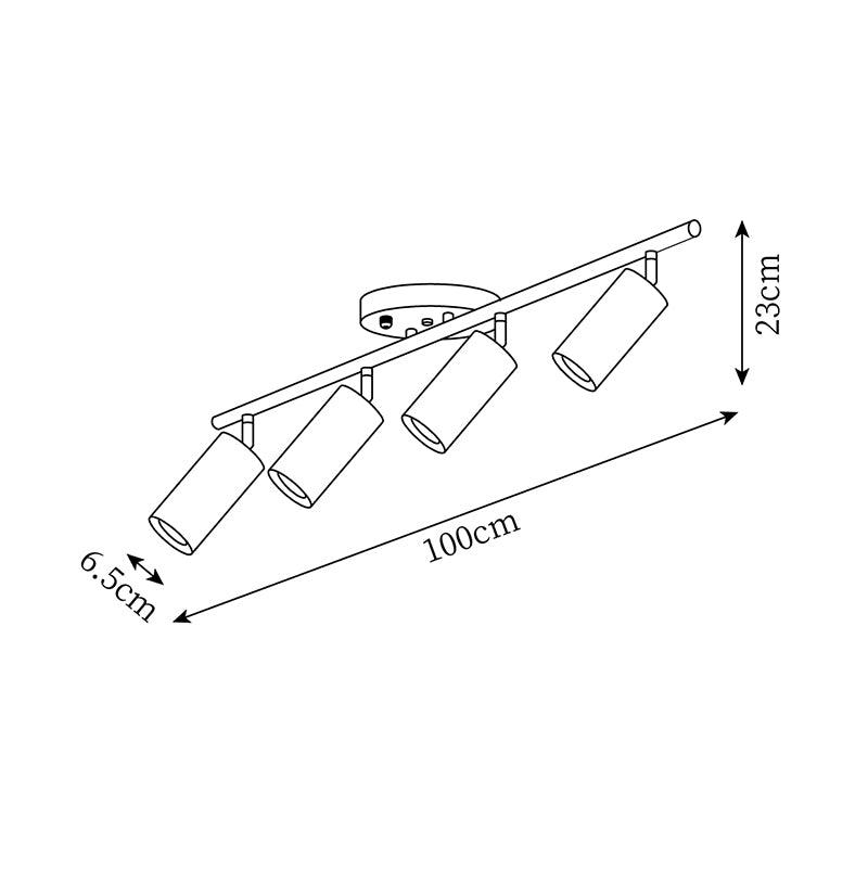 Renuri lineær loftlampe
