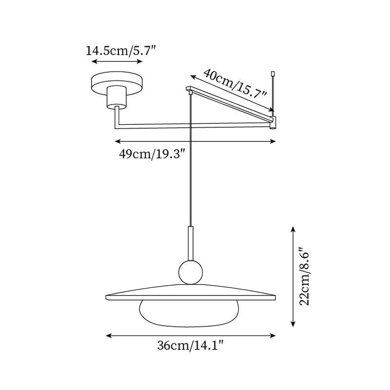 Solisen moderne pendellampe