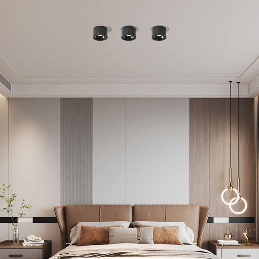 Leir rund loftlampe