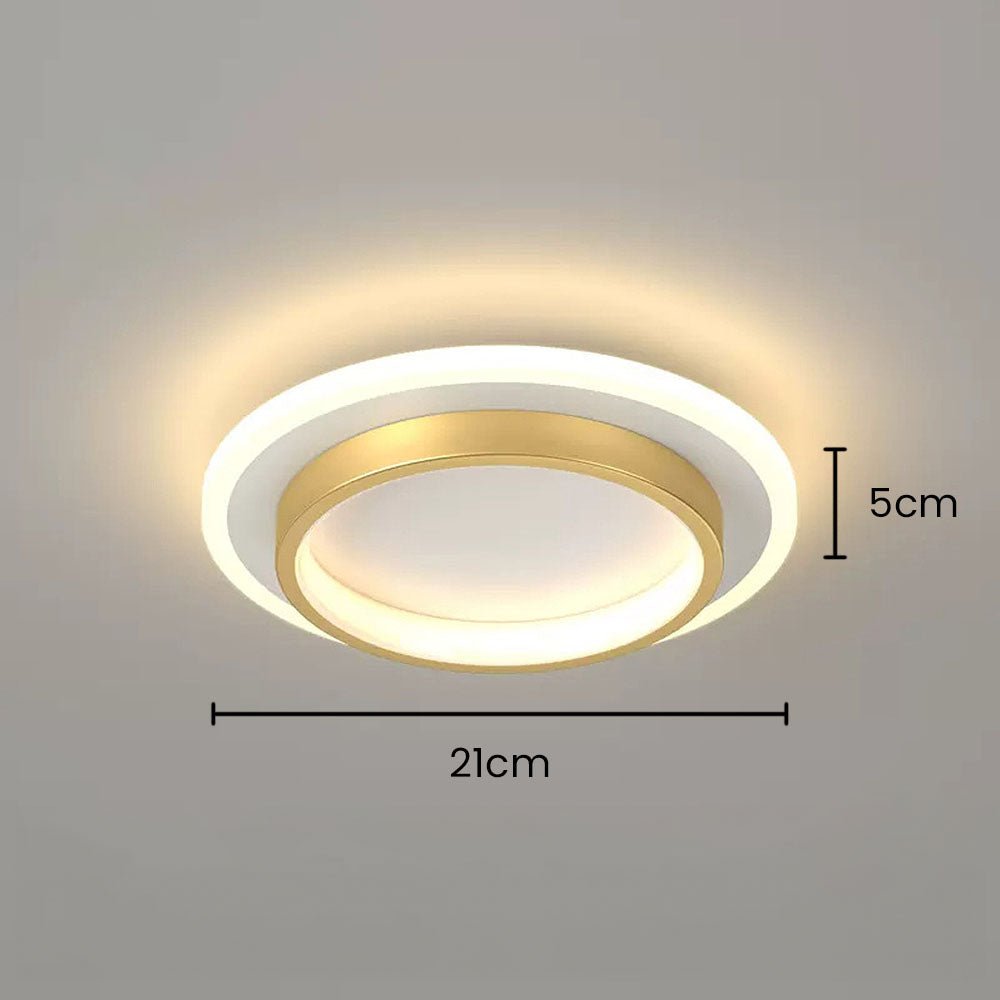 Sivirir rund loftlampe