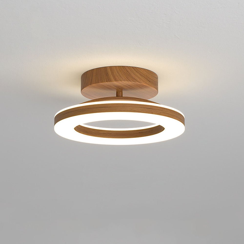 Sivla rund loftlampe