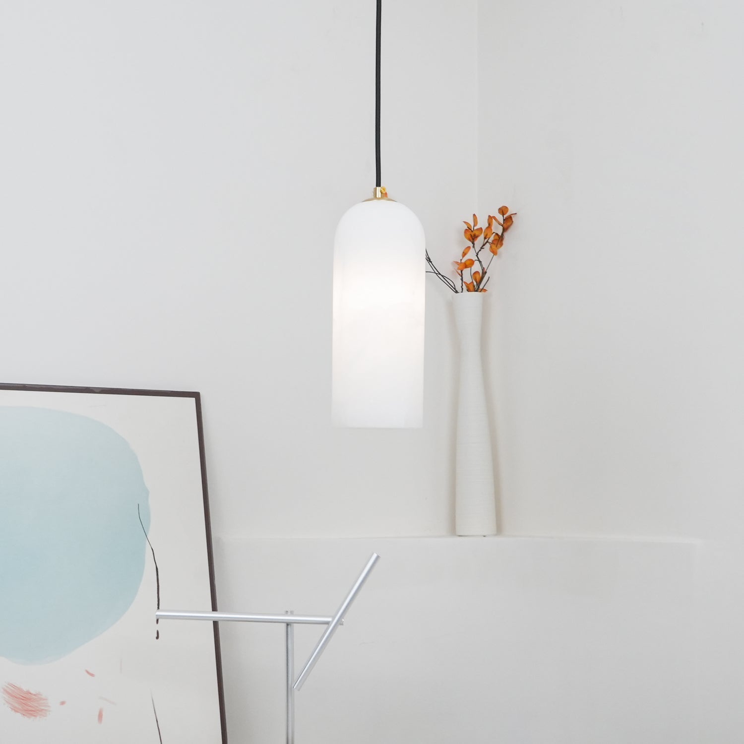 Sivan rørformet pendellampe