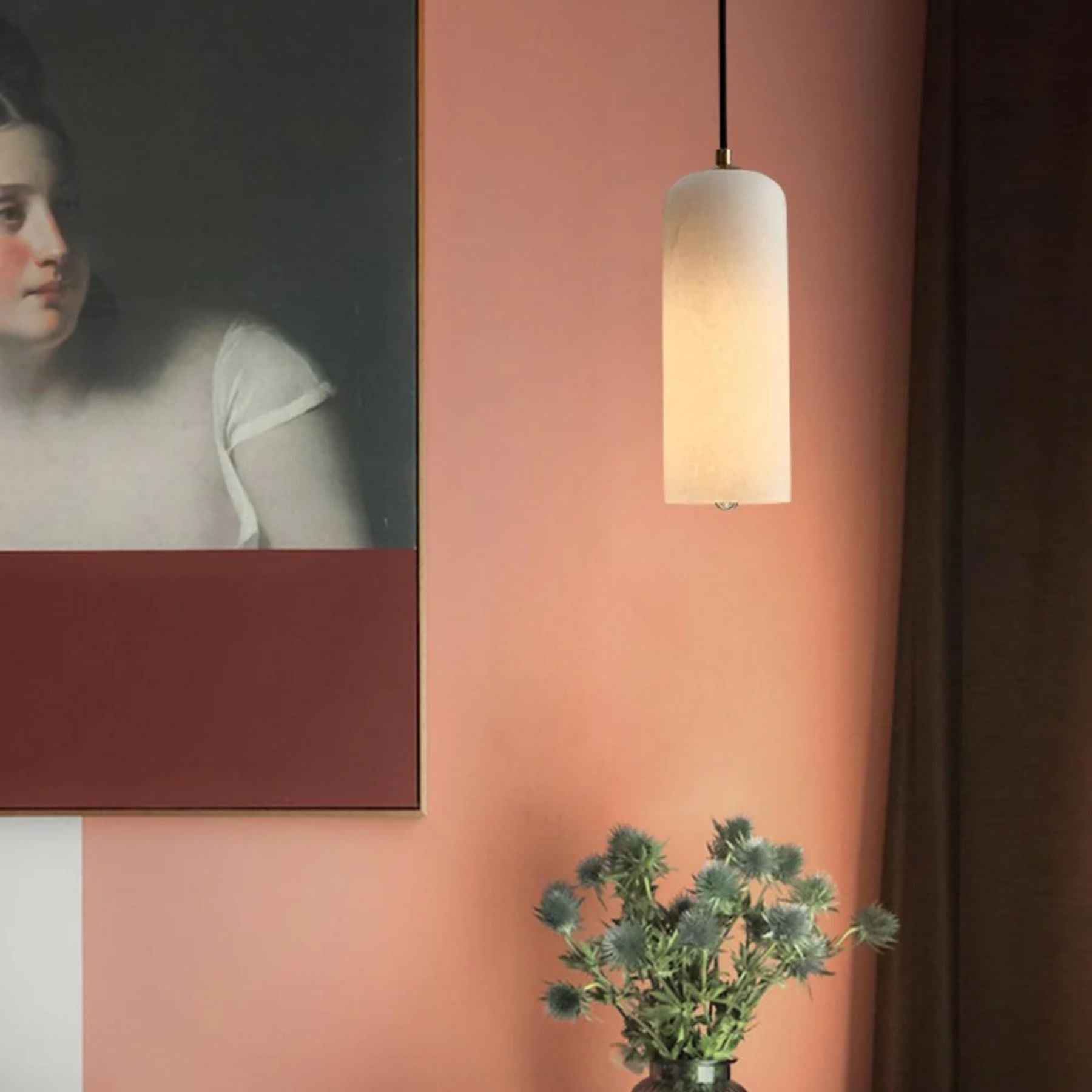 Sivan rørformet pendellampe